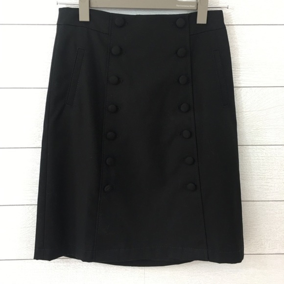 Ann Taylor Canvas Button Detail Skirt - Picture 1 of 4
